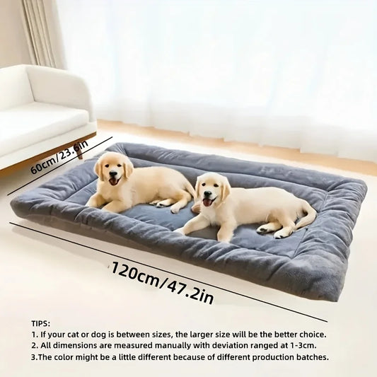 Extra Large Dog Mattress – Thick Padded Non-Slip Pet Bed, Soft & Washable Floor Cushion for Large Dogs