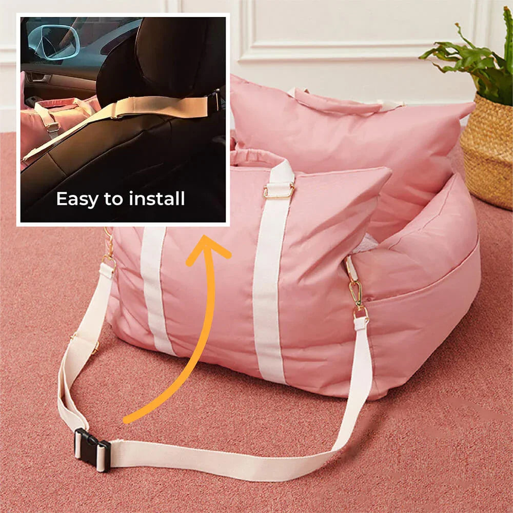 Waterproof Dog Car Seat Cover – Travel Pet Bed & Cushion for Dogs & Cats